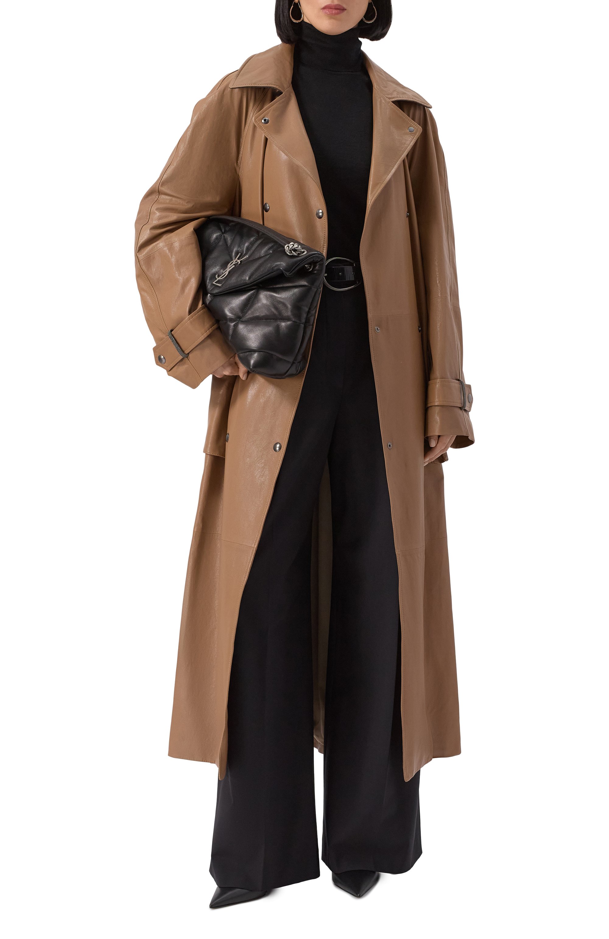 Кожаный тренч BRUNELLO CUCINELLI, арт. MPBIL9917P, фото 2