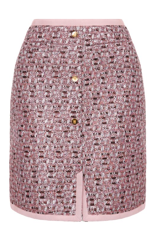 Твидовая юбка Giambattista Valli 25FWSVCA2C31/74UBE Розовый 25FWSVCA2C31/74UBE