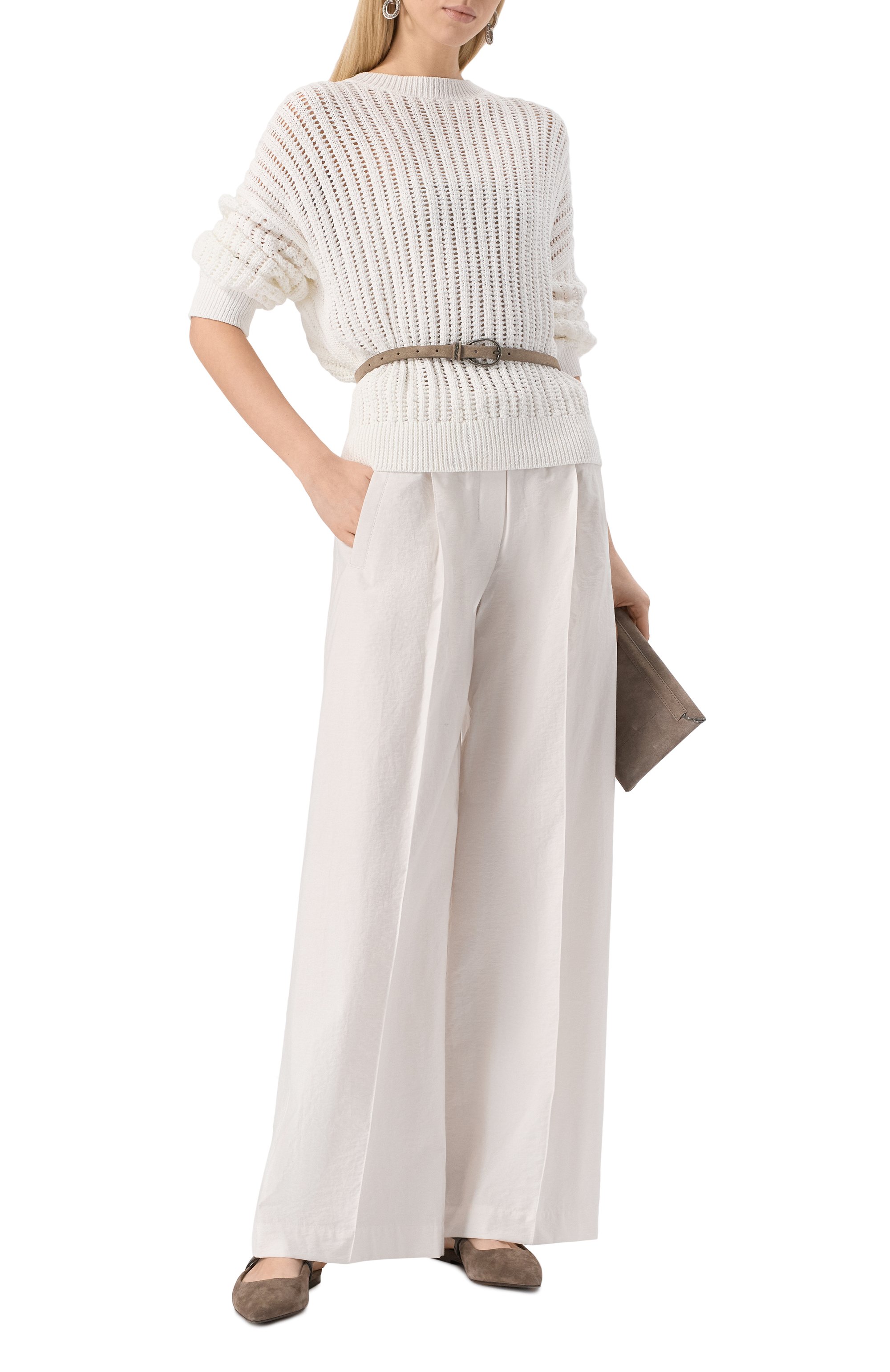 Хлопковые брюки BRUNELLO CUCINELLI, арт. ML140P8721, фото 2