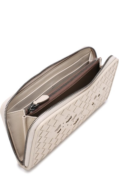Кожаный кошелек с принтом и плетением intrecciato BOTTEGA VENETA, арт. 506685/VA1K2, фото 3