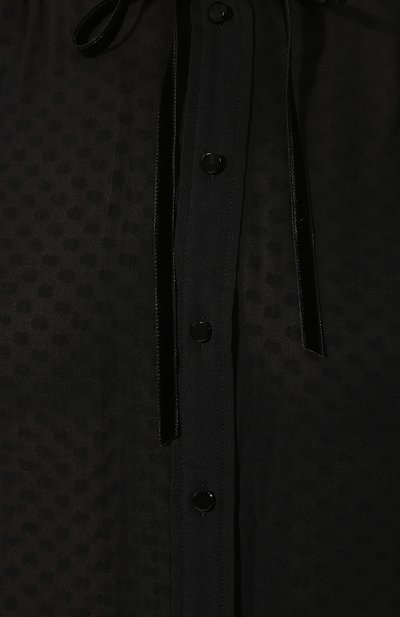 Шелковая блузка MARC JACOBS (THE) черного цвета по цене 58400 руб., арт. M4008437, фото 5 Шелковая блузка MARC JACOBS (THE), арт. M4008437, фото 5
