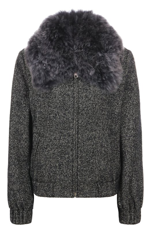 Шерстяная куртка Dolce & Gabbana F9S93T/FCBAJ Серый F9S93T/FCBAJ