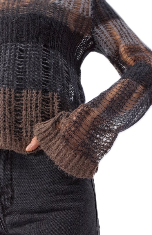 Пуловер Ann Demeulemeester B0013478/KN077 Коричневый  B0013478/KN077 Фото 5