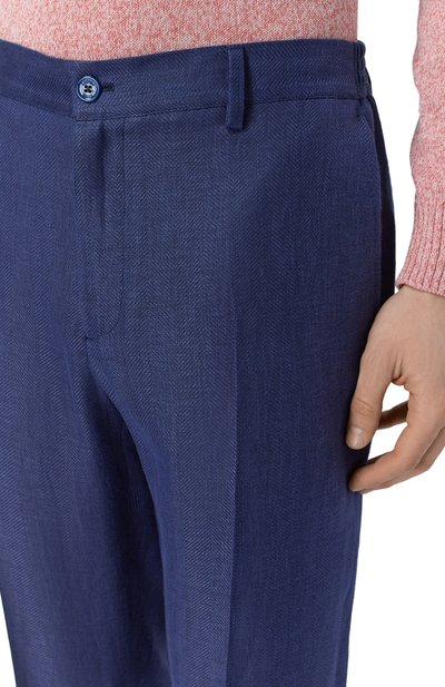 Брюки изо льна и кашемира STEFANO RICCI, арт. M1T610001F/C167HA, фото 5