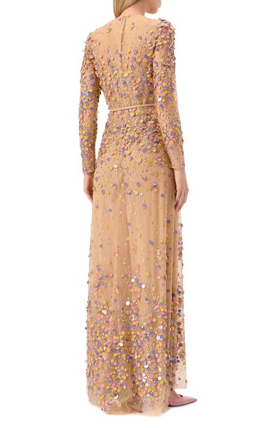 Платье из шелка и вискозы ELIE SAAB, арт. D0821NP25/BE038, фото 4