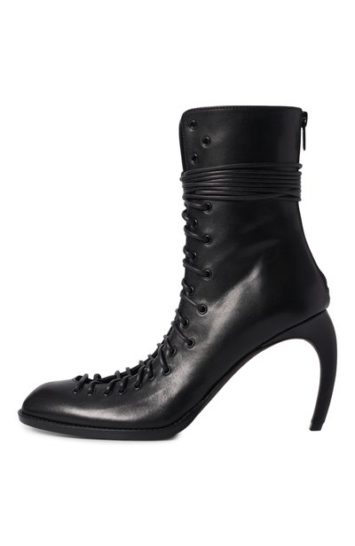 Кожаные ботильоны lora ANN DEMEULEMEESTER черного цвета по цене 157000 руб., арт. B0014573/LT177, фото 4 Кожаные ботильоны lora ANN DEMEULEMEESTER, арт. B0014573/LT177, фото 4