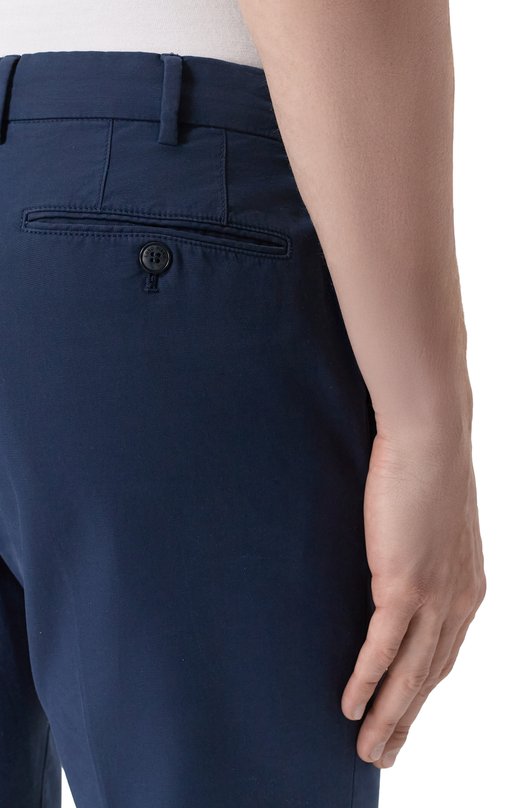 Хлопковые брюки Loro Piana FAE8346 Синий  FAE8346 Фото 5