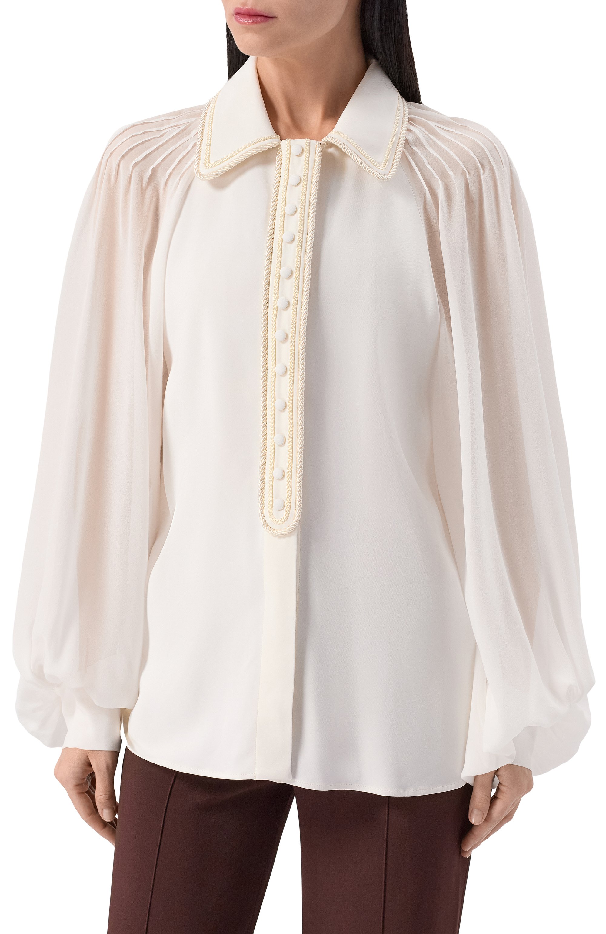 Блузка из вискозы и шелка ELIE SAAB, арт. SH132EF25CD020, фото 3