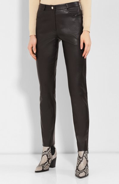 Кожаные брюки KITON, арт. D48172X05S03, фото 3