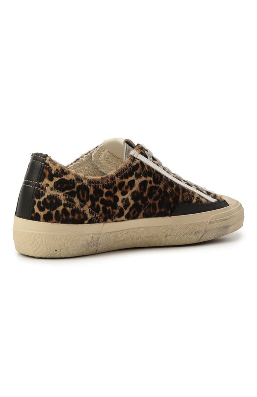 Кожаные кеды V-Star Golden Goose Deluxe Brand GWF00129.F005030 Леопардовый  GWF00129.F005030 Фото 5