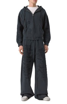 Мужские комбинированные кеды siru ANN DEMEULEMEESTER серого цвета, арт. B0012585/FA629 | Фото 2 (Материал внутренний: Натуральная кожа; Материал внешний: Текстиль, Натуральная кожа; Подошва: Плоская; Кросс-КТ: Низкие; Материал утеплителя: Без утеплителя; Стили: Классический; Автоматизация состава: Проставлено; Автоматизация ТО: Проставлено)