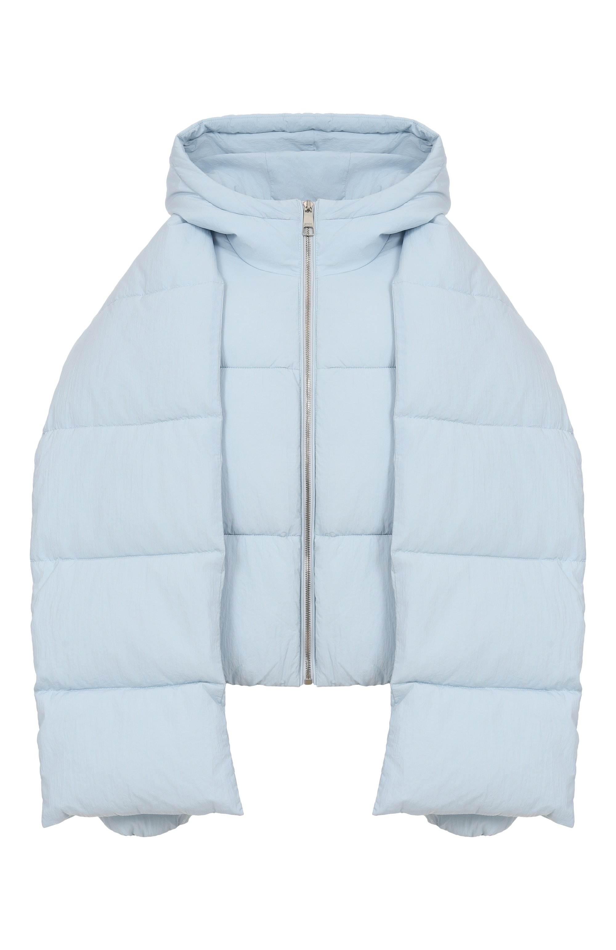 Пуховик BOSS ORANGE голубого цвета по цене 38350 руб., арт. 50548028, фото 1 Пуховик BOSS ORANGE, арт. 50548028, фото 1