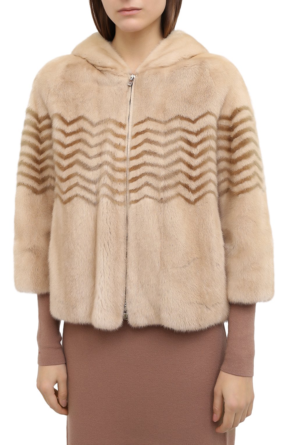 Шуба из меха норки LORO PIANA, арт. FAF0833, фото 6