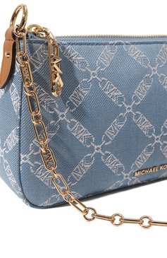 Женск�ая сумка empire MICHAEL MICHAEL KORS голубого цвета, арт. 32R4G8EW6U | Фото 3 (Материал сплава: Проставлено; Материал: Текстиль; Драгоценные камни: Проставлено; Размер: small)