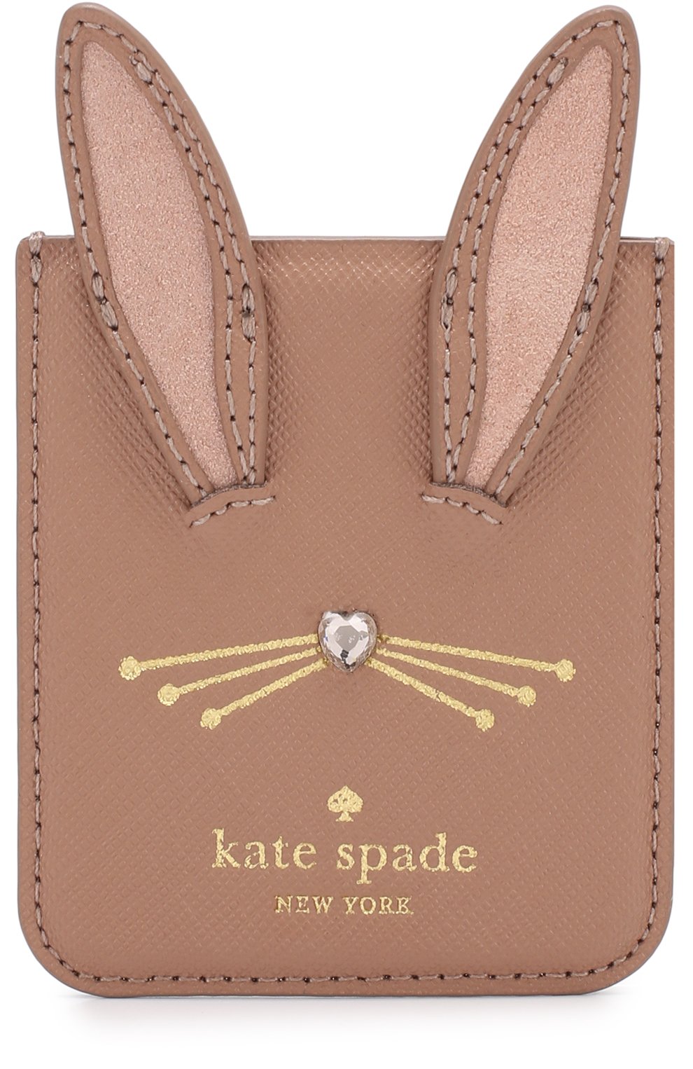Накладной кожаный футляр на iphone с аппликацией KATE SPADE NEW YORK, арт. 8ARU2654, фото 1