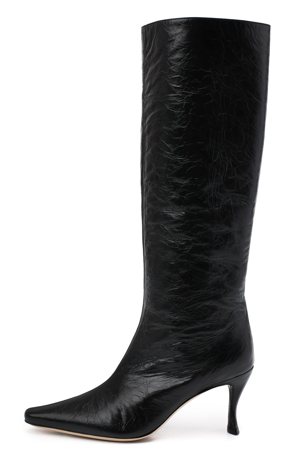 Кожаные сапоги stevie 42 BY FAR, арт. 20PFSVIDBLCRE, фото 3