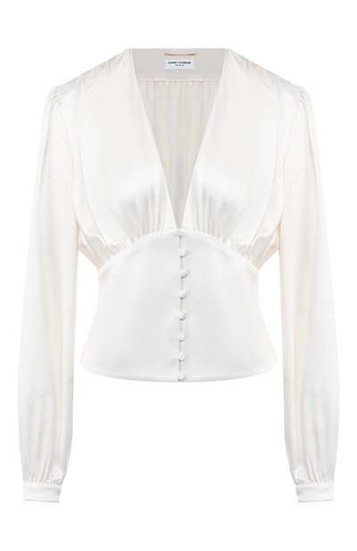 Женская шелковая блузка SAINT LAURENT, арт. 568635/Y001W