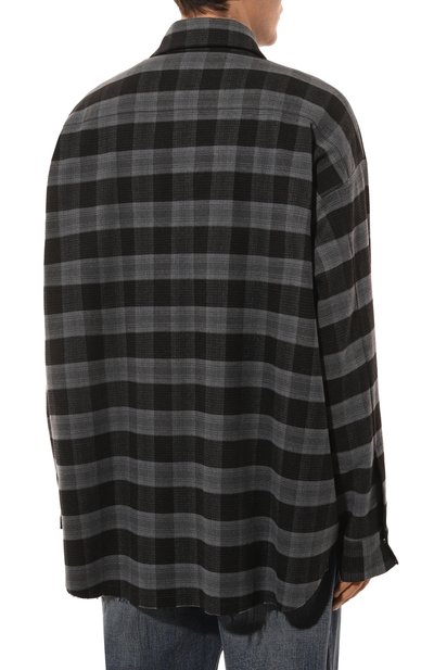 Хлопковая рубашка WHO_AM, арт. MS2-PO249-GRY, фото 4