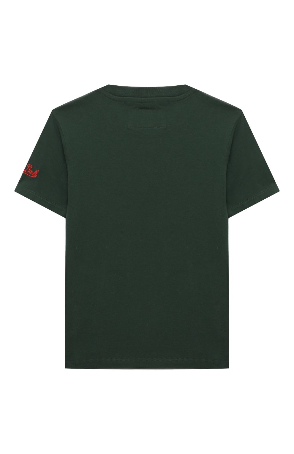 Хлопковая футболка MC2 SAINT BARTH темно-зеленого цвета по цене 7760 руб., арт. STBK CAMER0N/01138G, фото 2 Хлопковая футболка MC2 SAINT BARTH, арт. STBK CAMER0N/01138G, фото 2