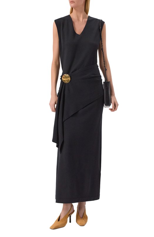 Шерстяное платье Jil Sander J01CT0267/J14828 Чёрный  J01CT0267/J14828 Фото 2