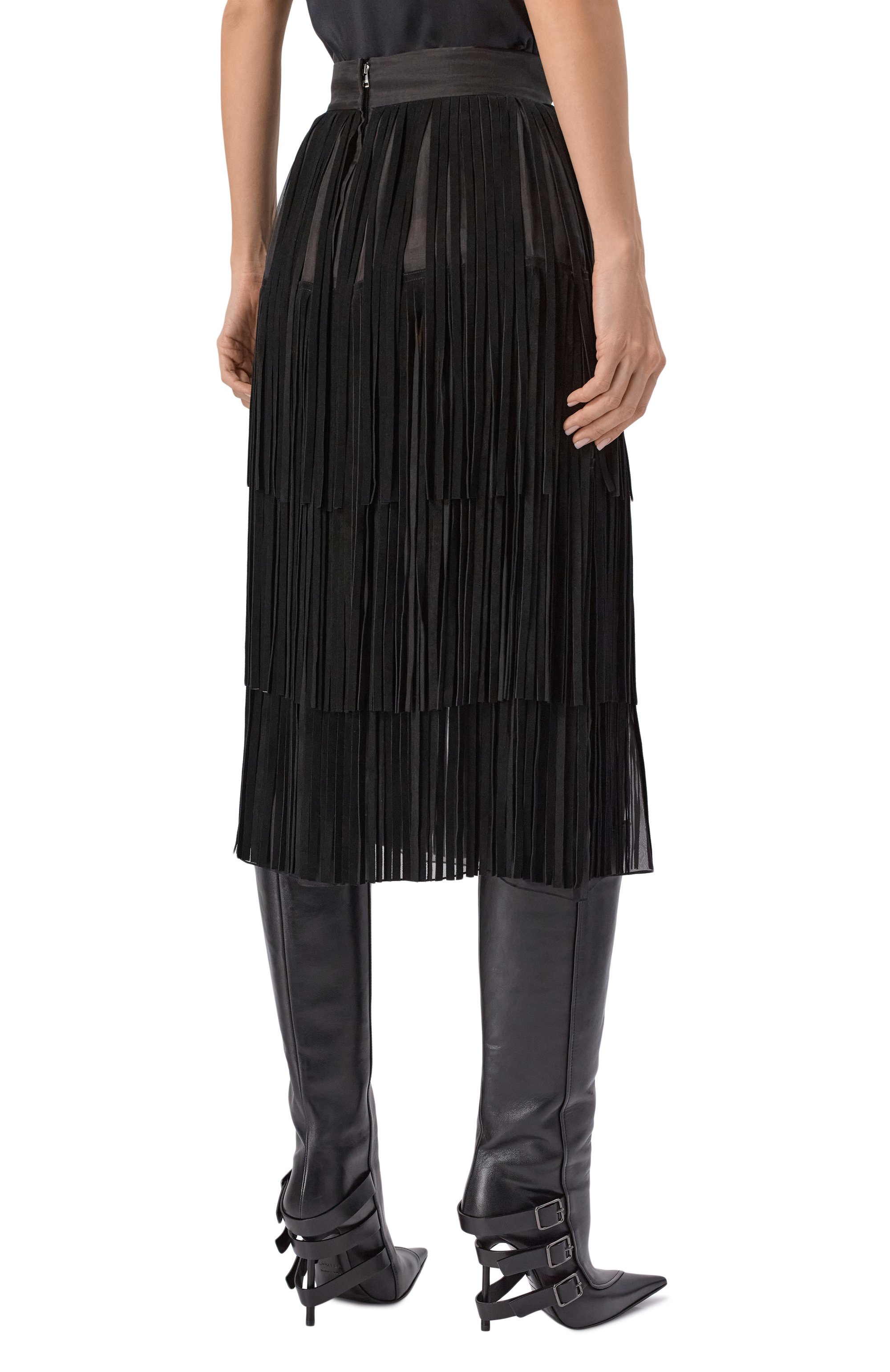 Шелковая юбка DOLCE & GABBANA, арт. F4DARZ/GDDIF, фото 4