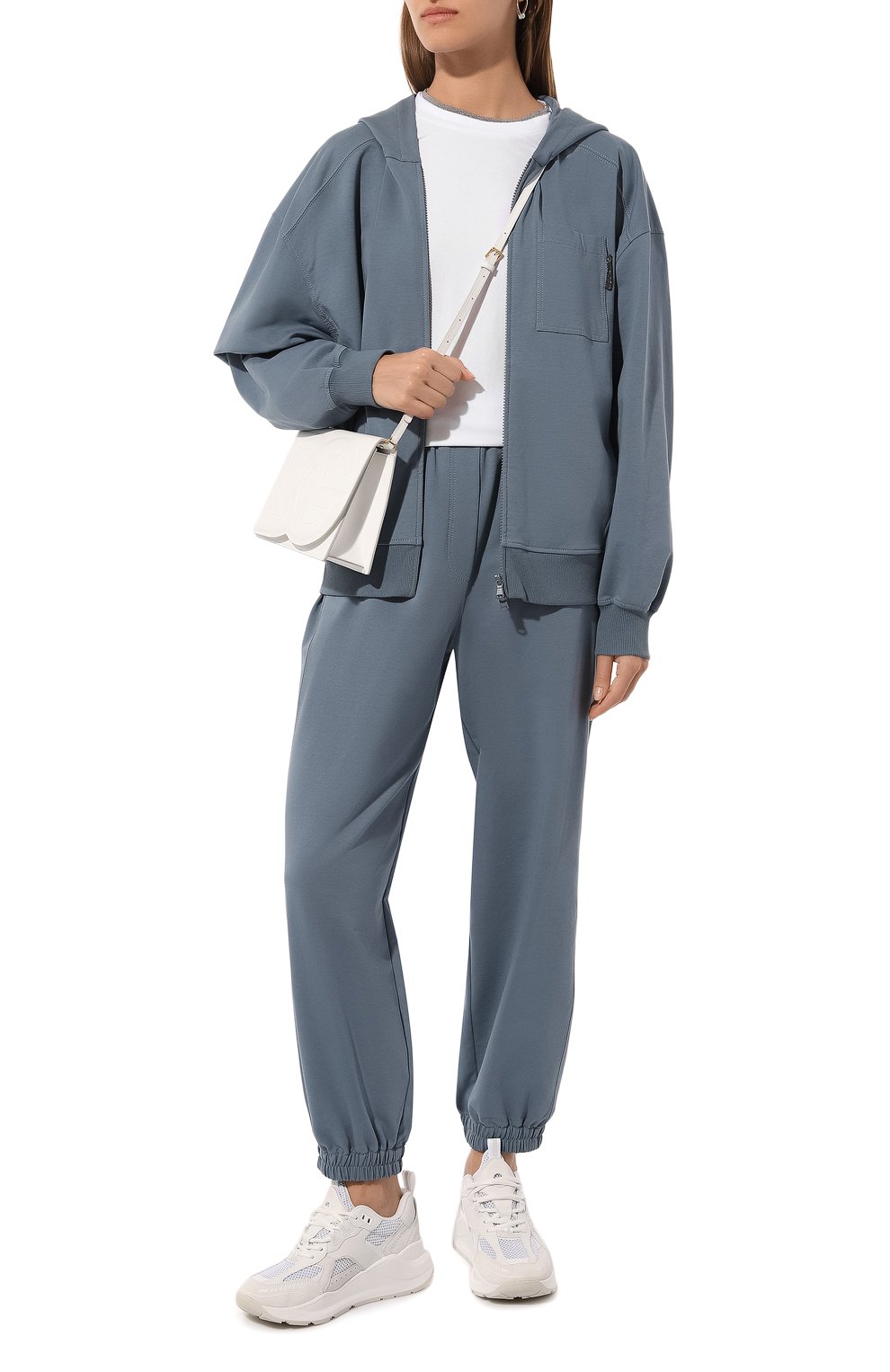 Хлопковая толстовка BRUNELLO CUCINELLI синего цвета по цене 154000 руб., арт. MH827BP426, фото 2 Хлопковая толстовка BRUNELLO CUCINELLI, арт. MH827BP426, фото 2