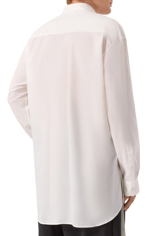 Хлопковая рубашка Ann Demeulemeester B0013137/FA026 Белый  B0013137/FA026 Фото 4