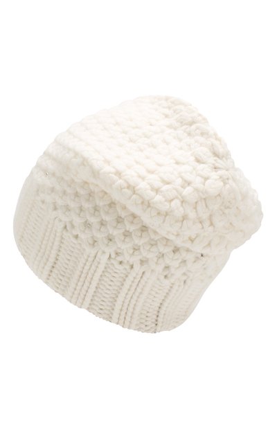 Кашемировая шапка gray glace фактурной вязки LORO PIANA, арт. FAI3508, фото 2