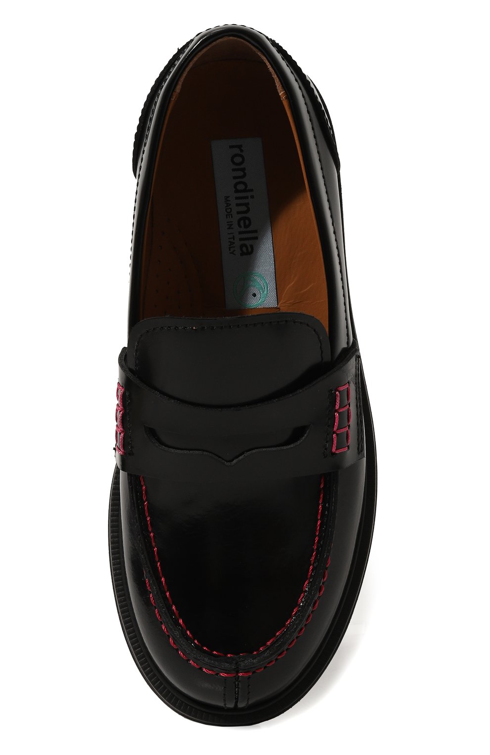 Кожаные пенни-лоферы RONDINELLA, арт. 12137B/31-33, фото 4
