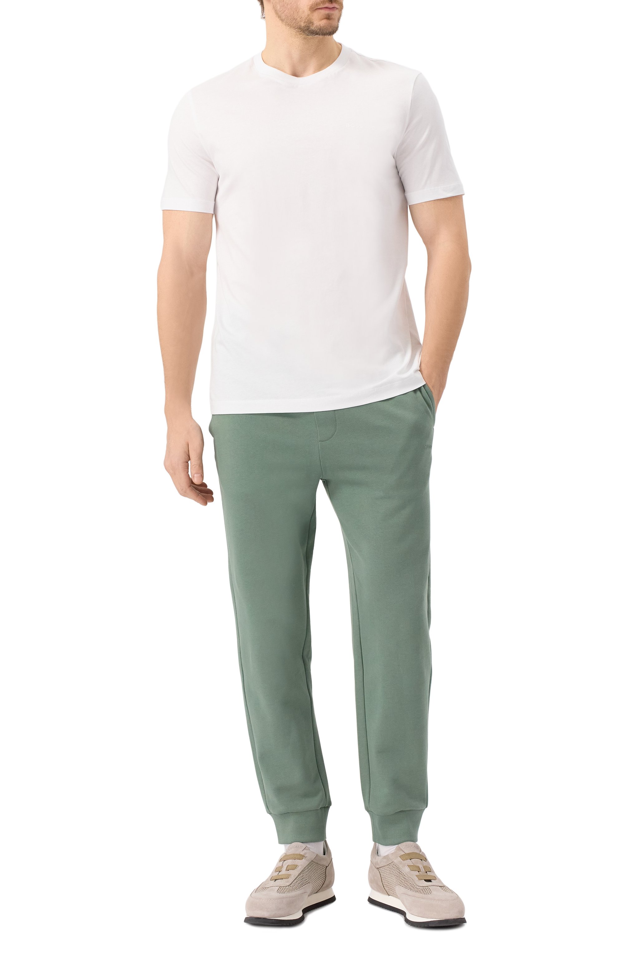 Хлопковая футболка BOSS, арт. 50468347, фото 2