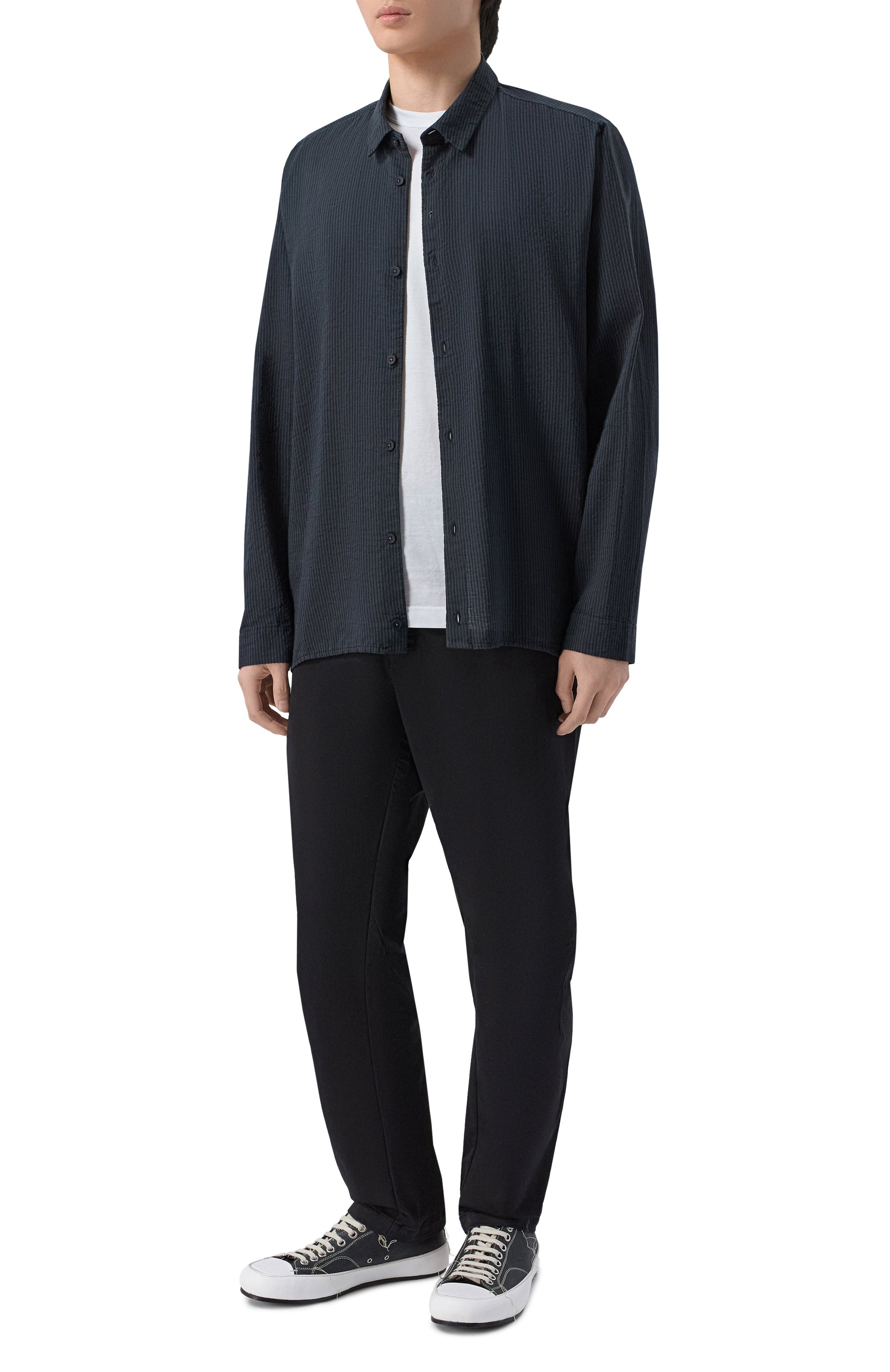 Рубашка из хлопка и льна TRANSIT, арт. CFUTRCW320, фото 2