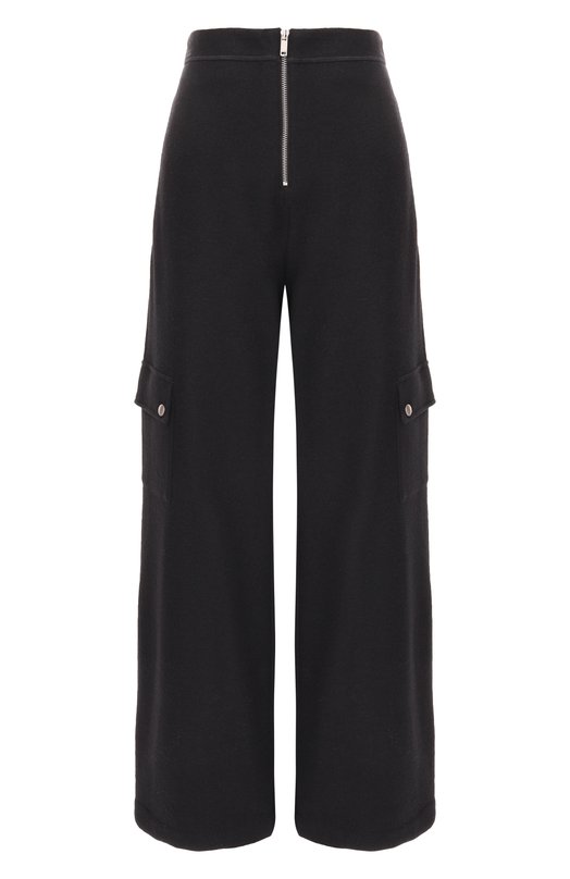 Шерстяные брюки-карго Jil Sander J40KA0283/J41423 Чёрный J40KA0283/J41423