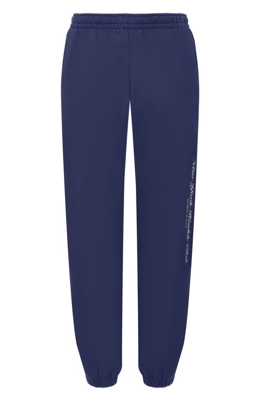 Хлопковые брюки Sporty and Rich PA03666043BL106 Синий PA03666043BL106