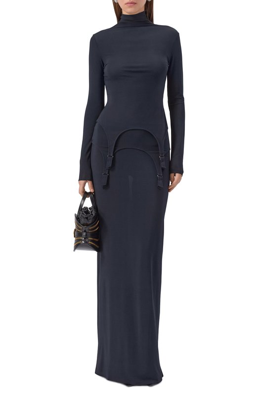 Топ из вискозы Jean Paul Gaultier 25/04-W-T0384/J025 Синий  25/04-W-T0384/J025 Фото 2
