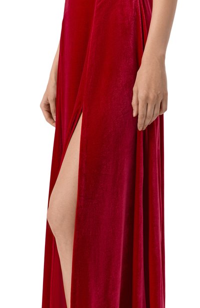 Бархатное платье ХОХЛОМА Х АЛЕНА АХМАДУЛЛИНА, арт. WTD1336, фото 4