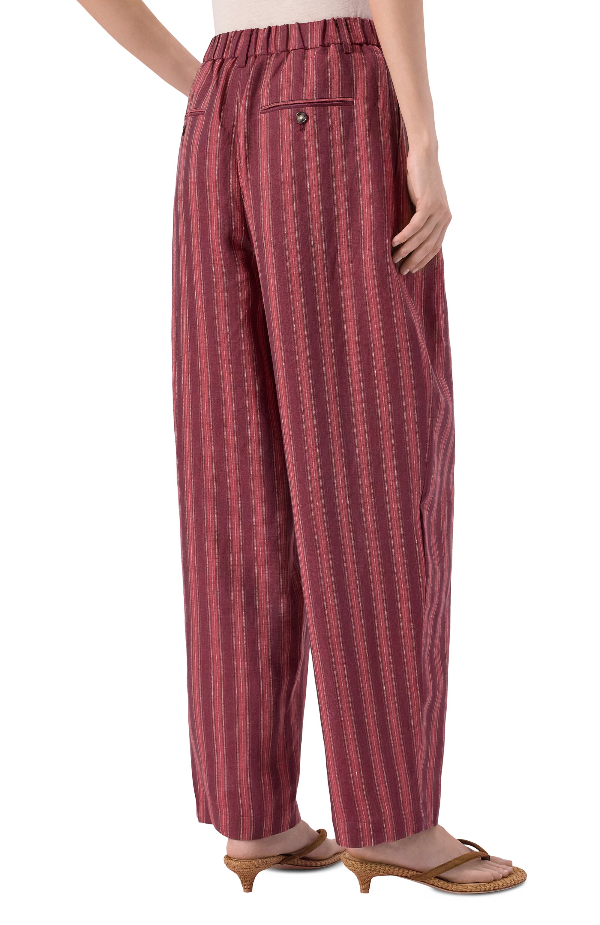 Льняные брюки 12 STOREEZ, арт. 137502, фото 4