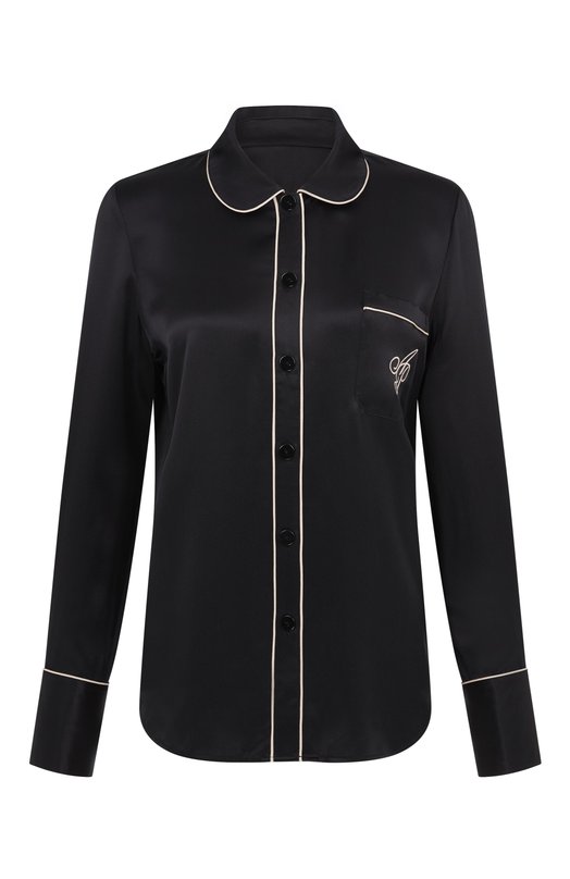 Шелковая рубашка Classic Agent Provocateur APM0010001 Чёрный APM0010001