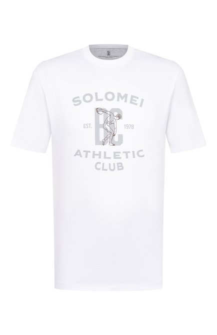 Мужская хлопковая футболка BRUNELLO CUCINELLI, арт. M0B133386G