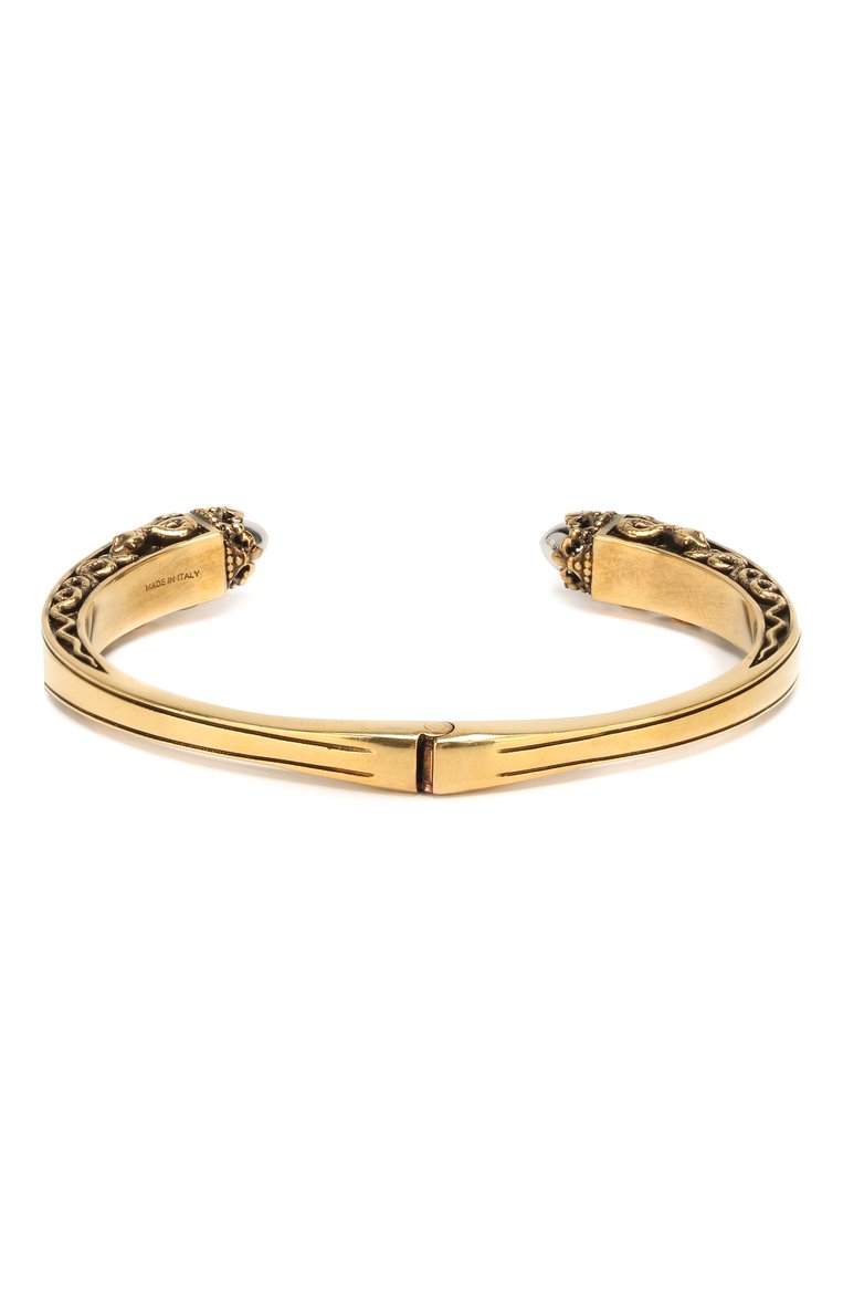 Мужской браслет ALEXANDER MCQUEEN золотого цвета, арт. 579275/J160X | Фото 2 (Статус проверки: Проверена категория; Материал: Металл; Региональные ограничения белый список (Axapta Mercury): Не проставлено; Нос: Не проставлено)