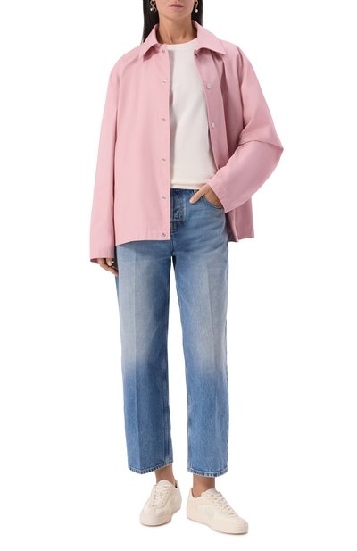 Комбинированные кеды g75 GUCCI кремового цвета по цене 119500 руб., арт. 812656/AADM0, фото 3 Комбинированные кеды g75 GUCCI, арт. 812656/AADM0, фото 3