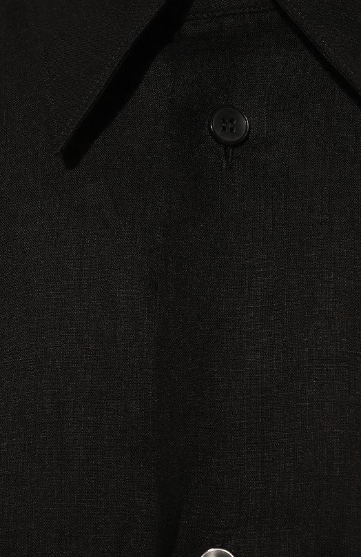 Льняная рубашка Dolce & Gabbana G5KJ0Z/FU4IK Чёрный  G5KJ0Z/FU4IK Фото 5