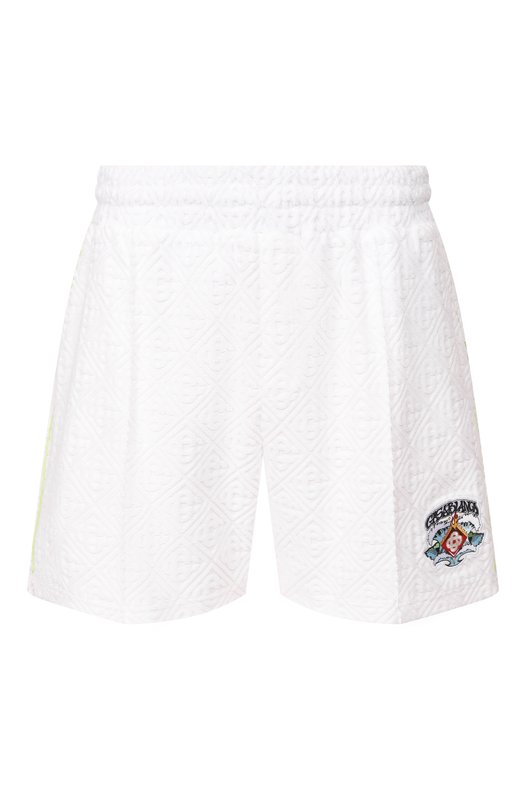 Хлопковые шорты Casablanca M-SP26-JTR-271-03-EX-BC Белый M-SP26-JTR-271-03-EX-BC