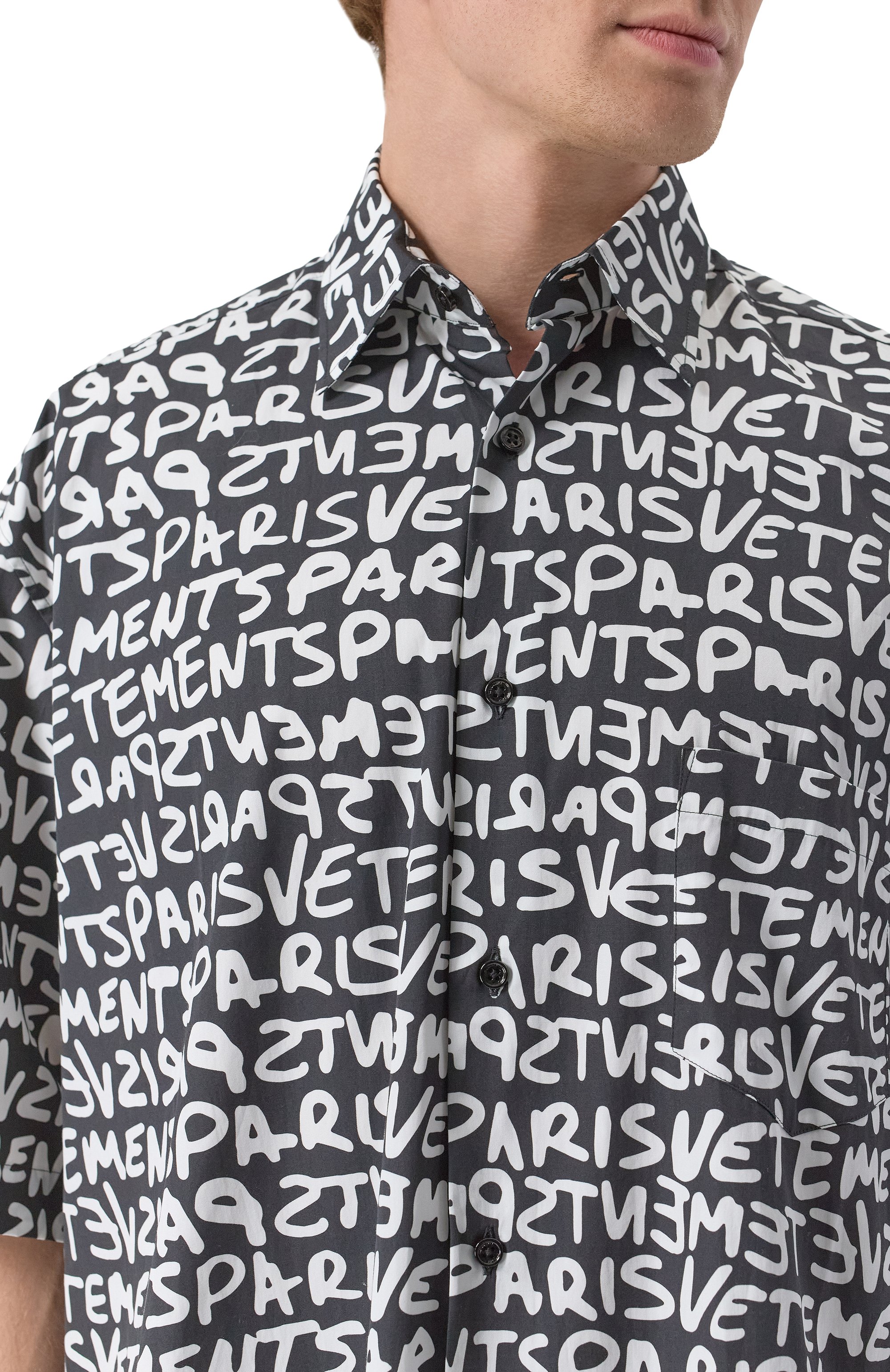Хлопковая рубашка VETEMENTS, арт. UE64SH800BW, фото 5