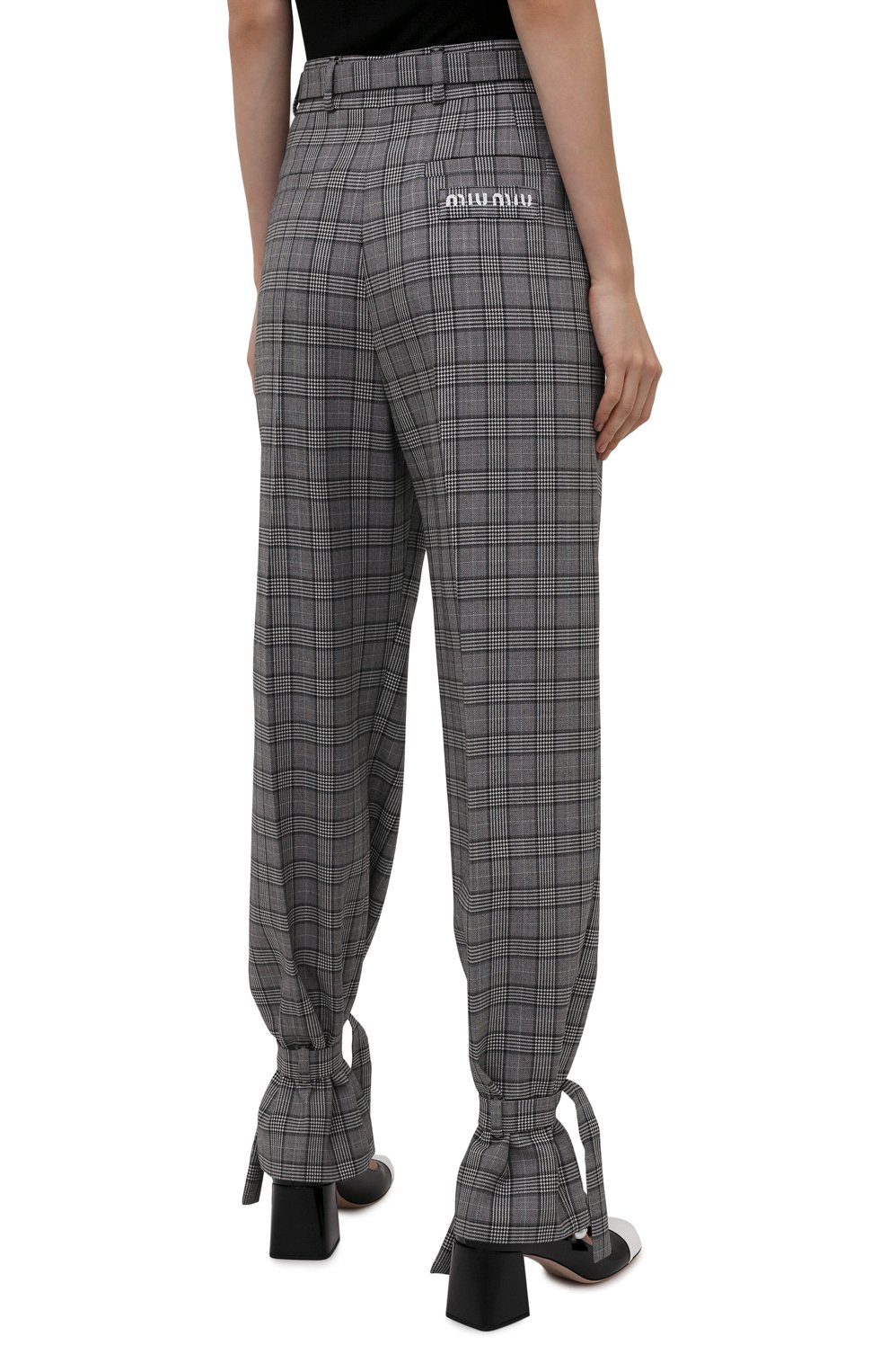 Шерстяные брюки MIU MIU, арт. MP1472-087-F0002, фото 4