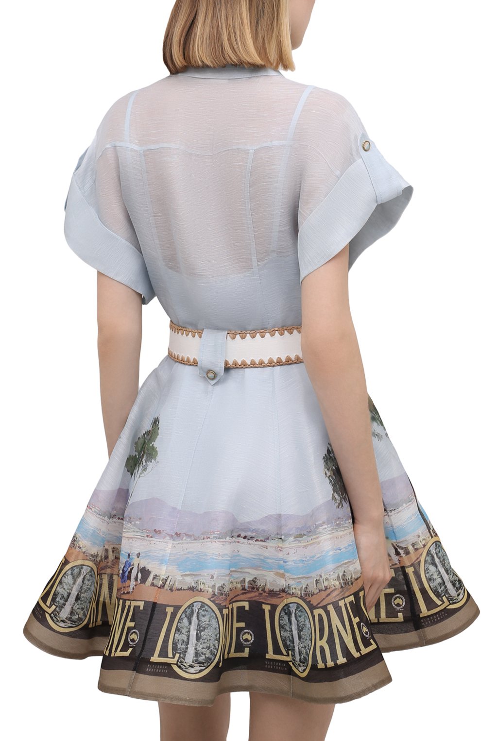 Платье из шелка и льна ZIMMERMANN, арт. 2946DP0S, фото 4