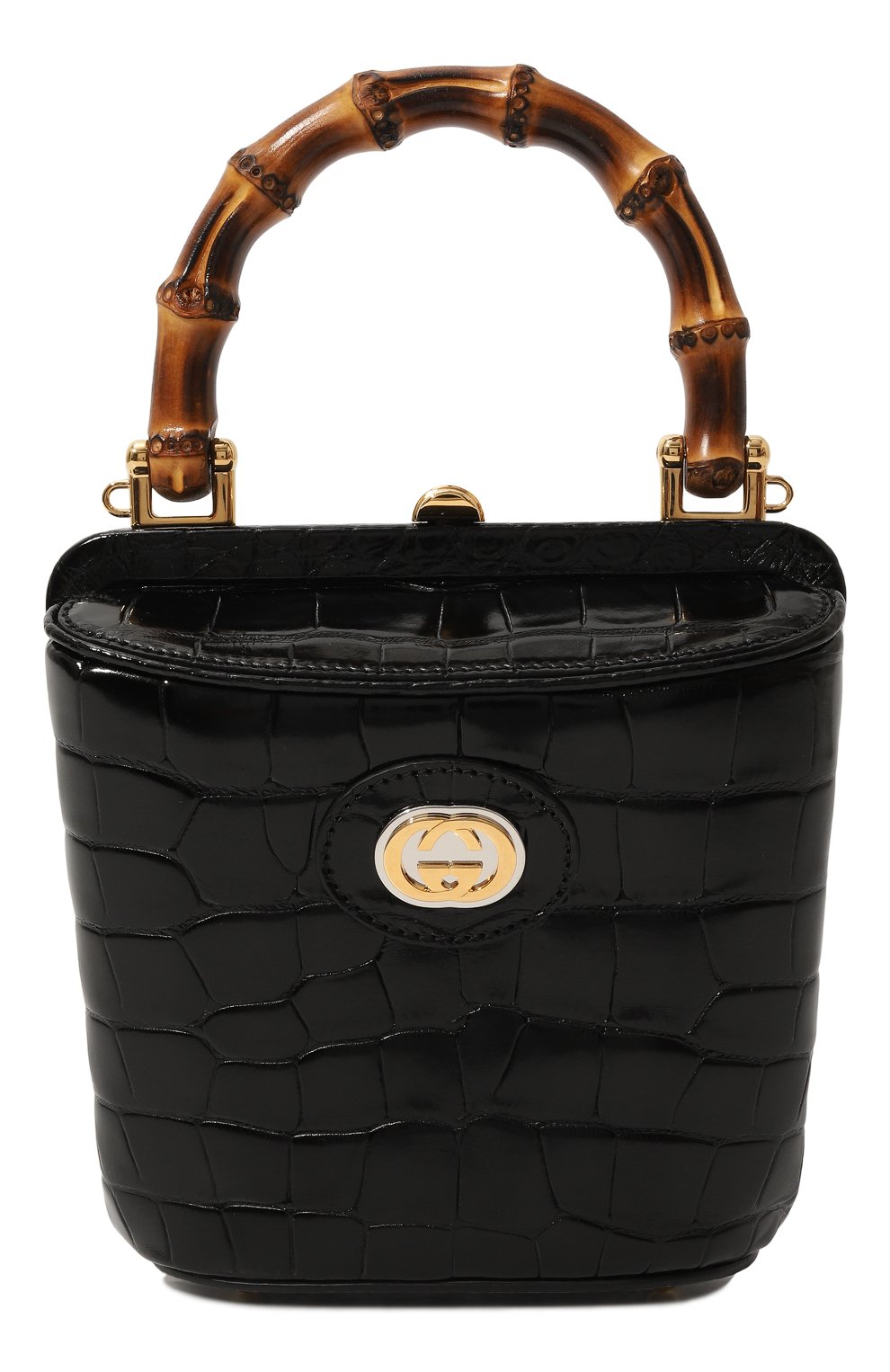 Сумка gucci bamboo из кожи аллигатора GUCCI, арт. 616436 EV40X, фото 1