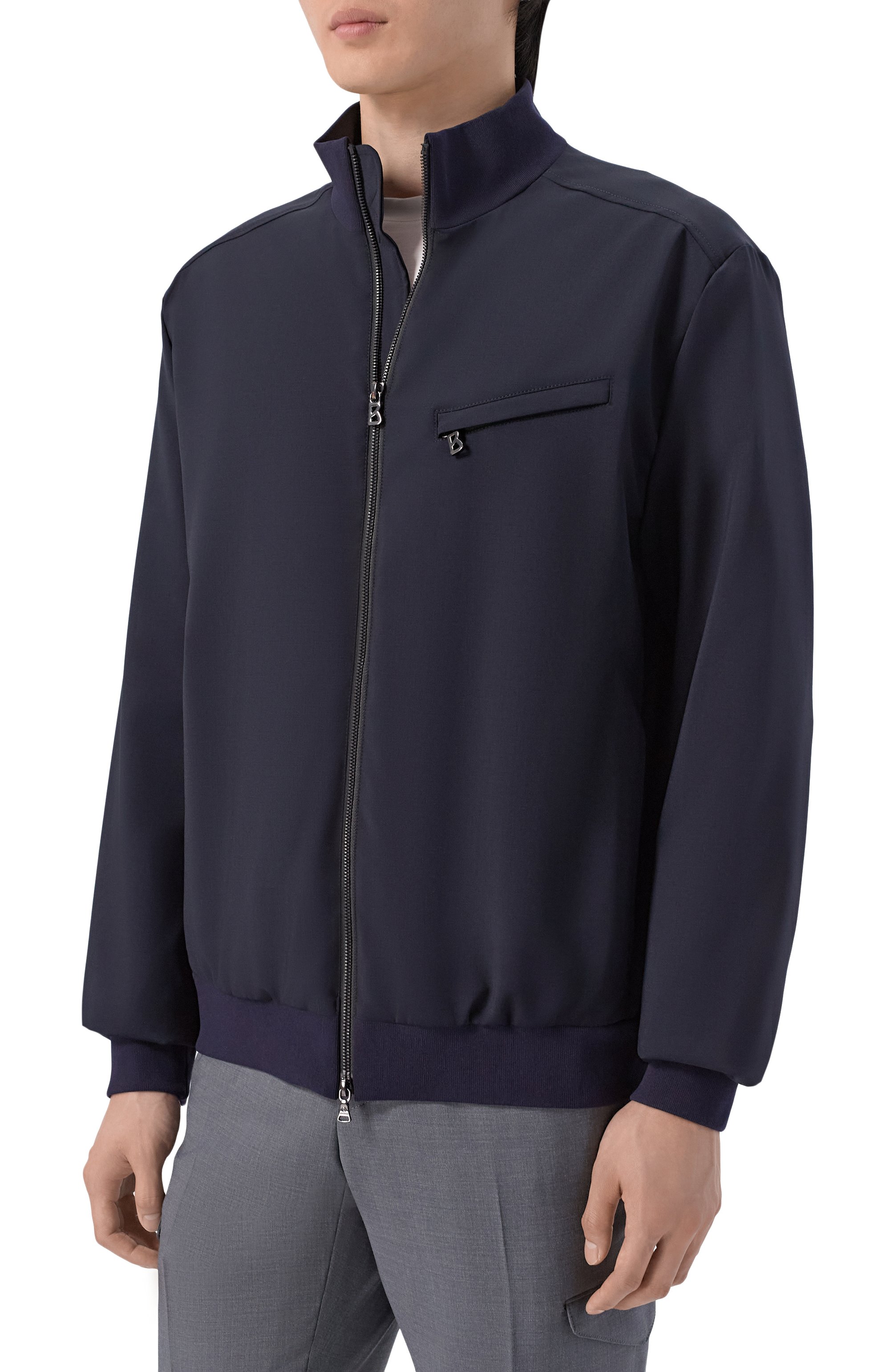 Шерстяной бомбер BOGNER темно-синего цвета по цене 73000 руб., арт. 38781096, фото 3 Шерстяной бомбер BOGNER, арт. 38781096, фото 3