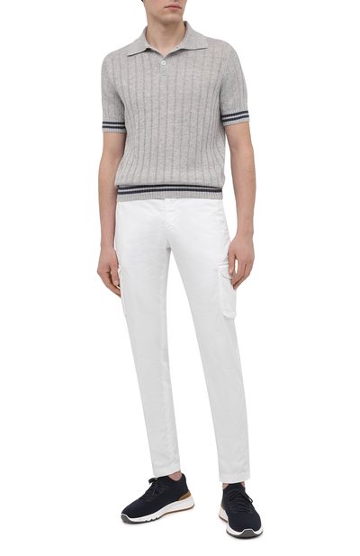 Поло изо льна и хлопка BRUNELLO CUCINELLI, арт. M2L703305, фото 2