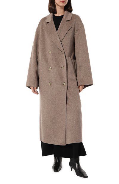 Пальто из шерсти и кашемира LOULOU DE SAISON бежевого цвета по цене 79150 руб., арт. B0RNE0, фото 3 Пальто из шерсти и кашемира LOULOU DE SAISON, арт. B0RNE0, фото 3