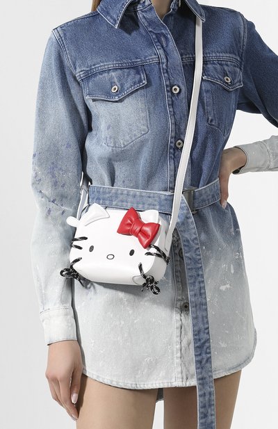 Сумка hello kitty xxs BALENCIAGA белого цвета по цене 108500 руб., арт. 619012/1CB03, фото 2 Сумка hello kitty xxs BALENCIAGA, арт. 619012/1CB03, фото 2
